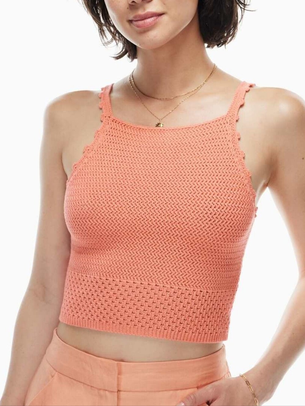 Wilfred NWT Sunset Top Sunfaded Coral Knit Womens Size Large